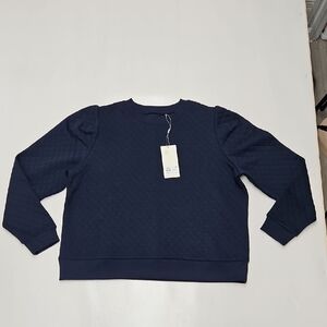Walter Hagen Women XL Clubhouse Pullover Crew Dark Navy.